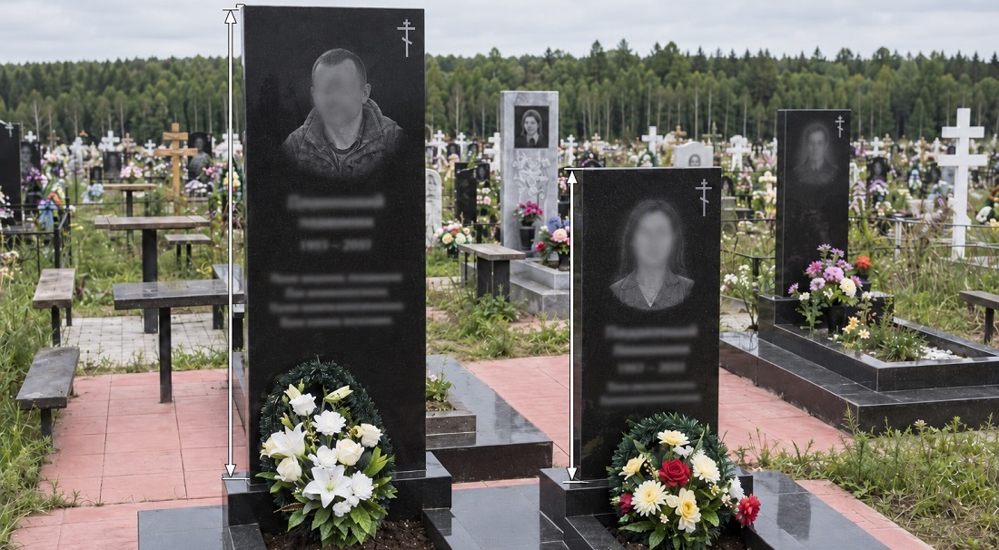 Как выбрать размер памятника на могилу